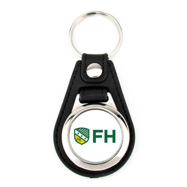  FarmHouse Leatherette Teardrop Key Chain 