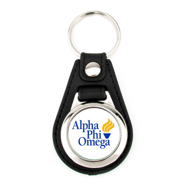  Alpha Phi Omega Leatherette Teardrop Key Chain 
