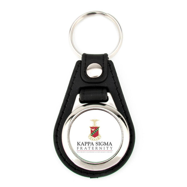  Kappa Sigma Leatherette Teardrop Key Chain 