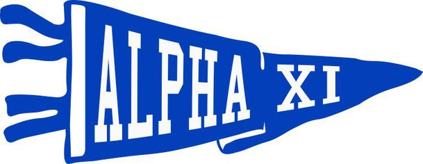  Alpha Xi Delta Pennant Decal 