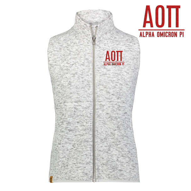Alpha Omicron Pi Alpine Sweater Fleece Vest