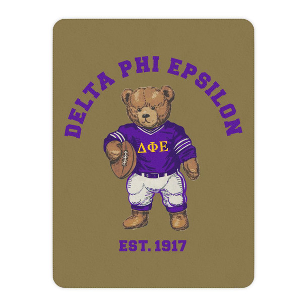  Delta Phi Epsilon Teddy Bear Sherpa Blanket - Giant Size! 