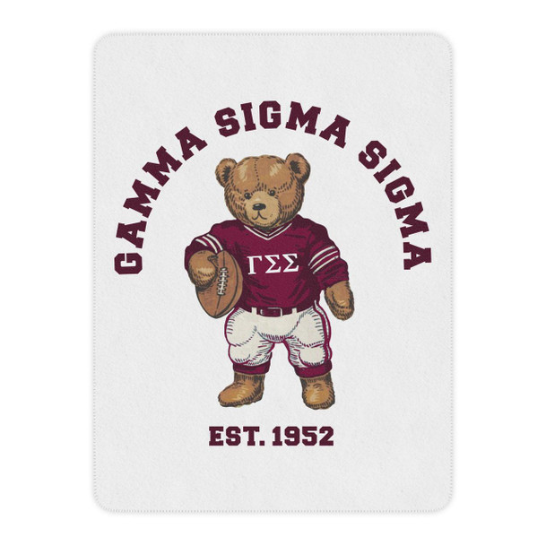  Gamma Sigma Sigma Teddy Bear Sherpa Blanket - Giant Size! 
