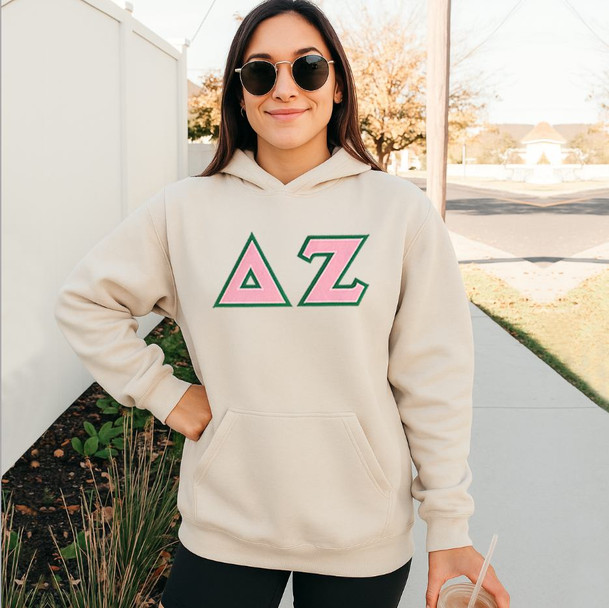 Delta Zeta - 2 Day Ship Twill Hooded Sweatshirt