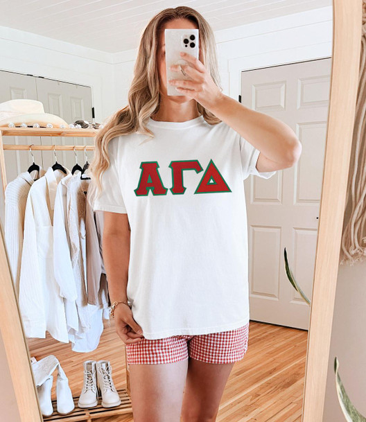  Alpha Gamma Delta - 2 Day Ship Twill Tee 