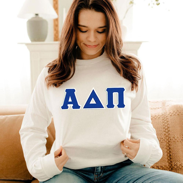  Alpha Delta Pi - 2 Day Ship Twill Long Sleeve Tee 
