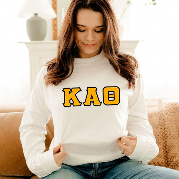 Kappa Alpha Theta - 2 Day Ship Twill Long Sleeve Tee