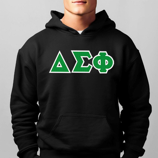  Delta Sigma Phi - 2 Day Ship Twill Hooded Sweatshirts 