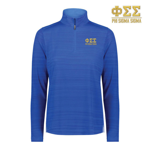 Phi Sigma Sigma Pursuit Quarter Zip Pullover 