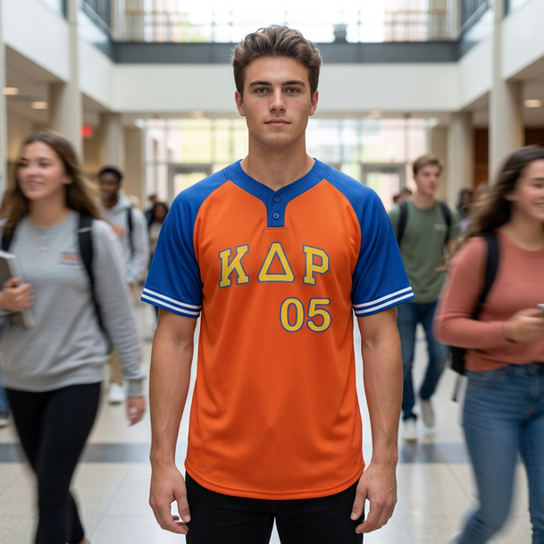 Kappa Delta Rho Cutter Henley Jersey