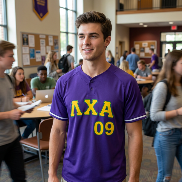 Lambda Chi Alpha Cutter Henley Jersey