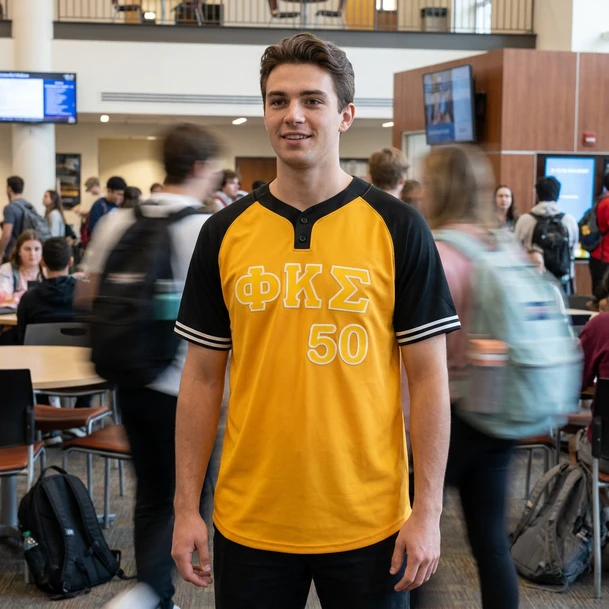 Phi Kappa Sigma Cutter Henley Jersey