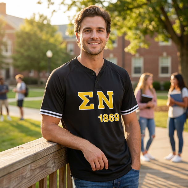 Sigma Nu Cutter Henley Jersey