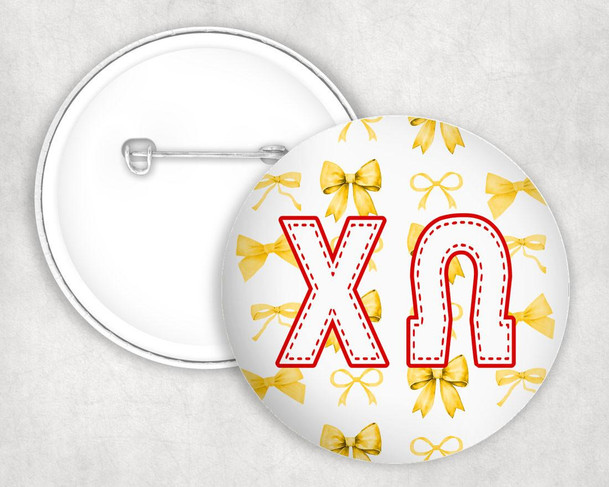 Chi Omega Multi Bows Pin Buttons 