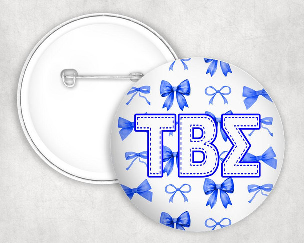  Tau Beta Sigma Multi Bows Pin Buttons 