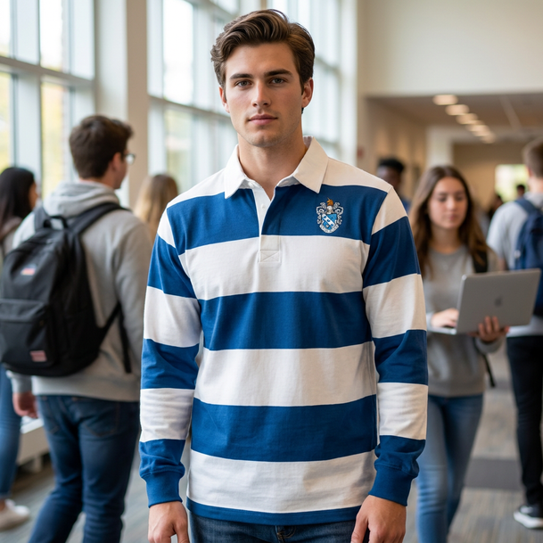 Theta Xi Crest Rugby Shirt