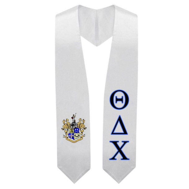  Theta Delta Chi Super Crest - Shield Graduation Stole 