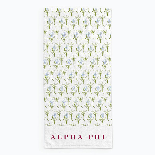 Sorority Shop Alpha Phi New Beach Towel 