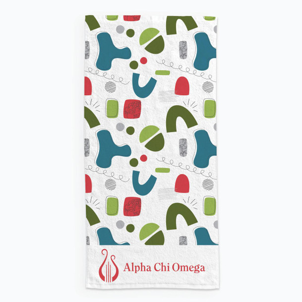 Sorority Shop Alpha Chi Omega New Beach Towel 