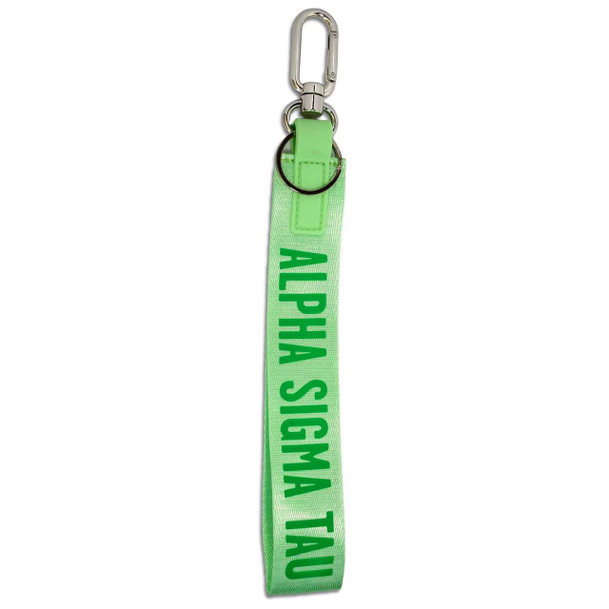 Sorority Shop Alpha Sigma Tau Polyester Strap Keychain 