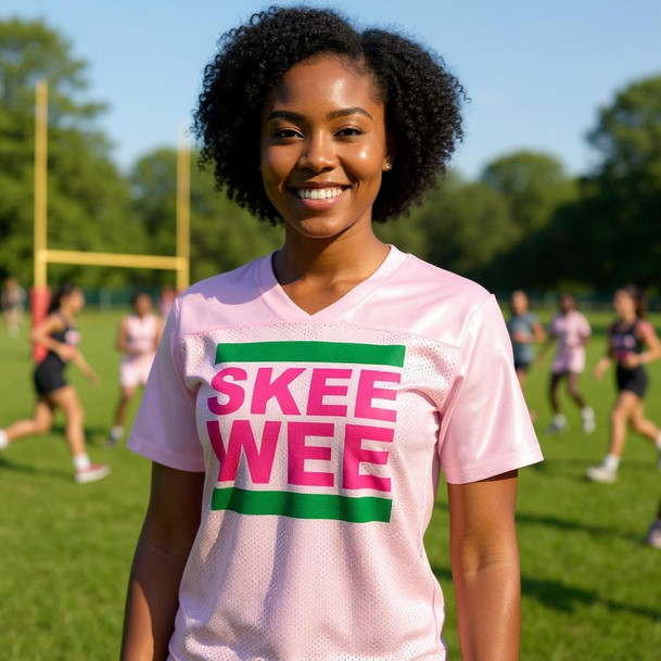 Alpha Kappa Alpha Skee Wee Stadium Replica Football Jersey