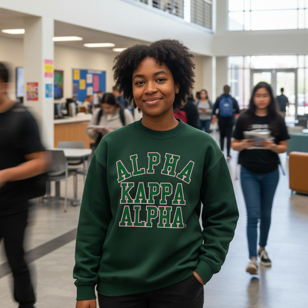 Alpha Kappa Alpha Ivy League Crew Sweatshirt