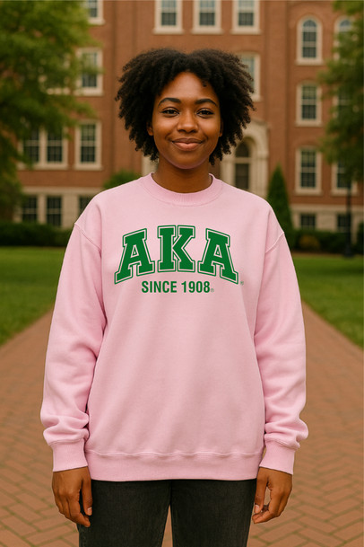 Alpha Kappa Alpha Since 1908 Crew Sweatshirt
