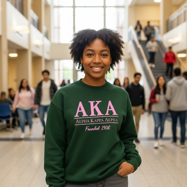 Alpha Kappa Alpha Founded 1908 Crew Sweatshirt