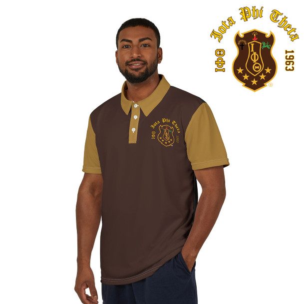 Iota Phi Theta Color Block Classic Polo