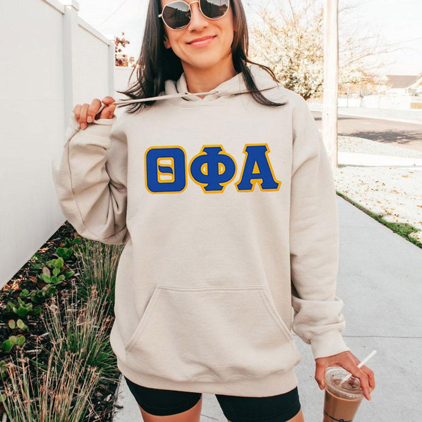 Super Heavyweight "The Heavy" Theta Phi Alpha Lettered Greek Hoodie