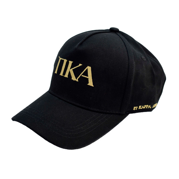 Pi Kappa Alpha Black Baseball Cap