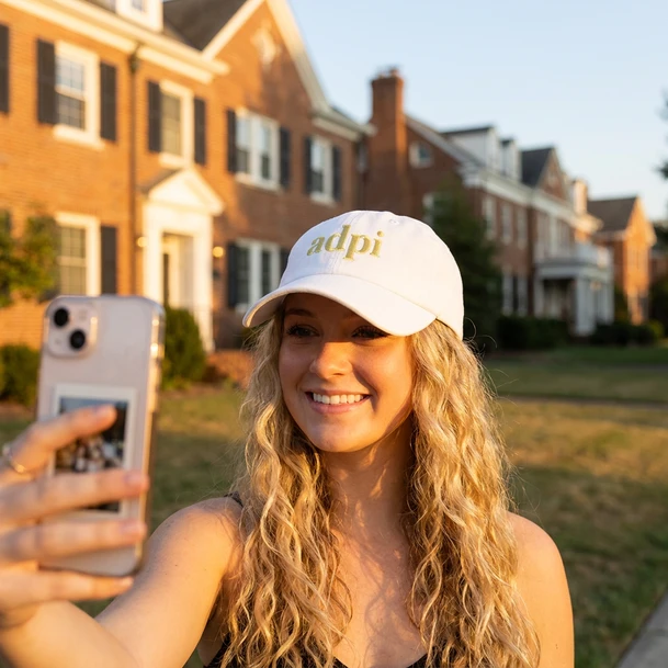 Alpha Delta Pi Adpi Nickname Letter Hat