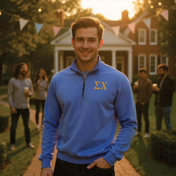 Sigma Chi Comfort Colors 1/4 Zip Pullover