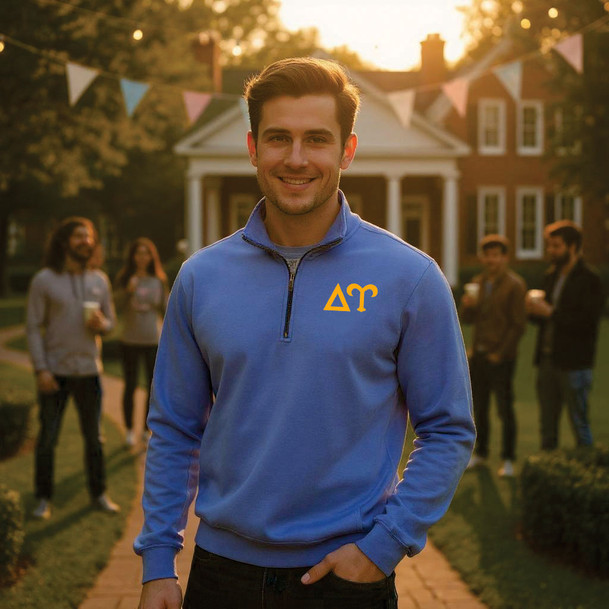 Delta Upsilon Comfort Colors 1/4 Zip Pullover