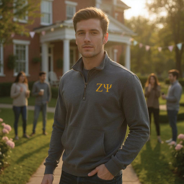 Zeta Psi Comfort Colors 1/4 Zip Pullover
