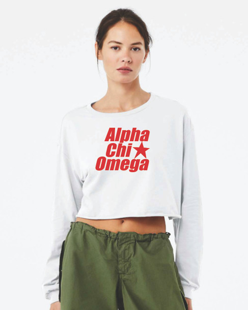 Sorority Crop Long Sleeve Tee