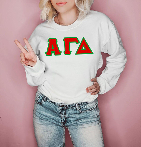 DISCOUNT Alpha Gamma Delta Lettered Long sleeve T-shirt - Best Value