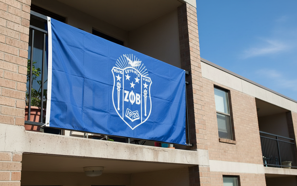 Zeta Phi Beta Huge Crest Flag (3' x 5')
