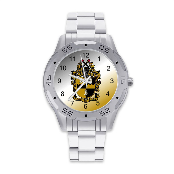 Alpha Phi Alpha Stainless Steel Watch - Men's
