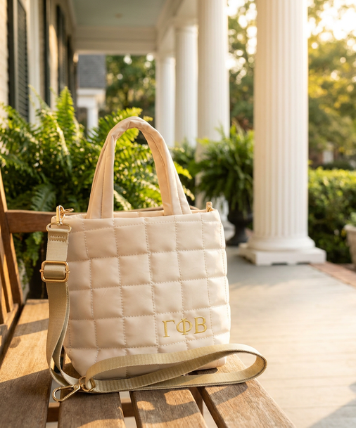 Sorority Quilted Tote Bag