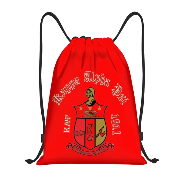 Kappa Alpha Psi Red Drawstring Bag