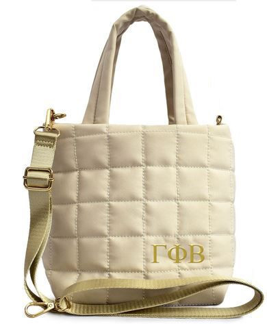 Gamma Phi Beta Quilted Tote Bag