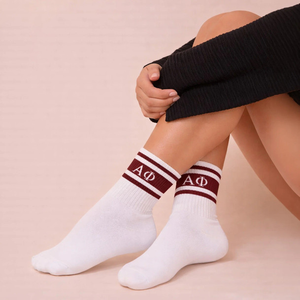 Alpha Phi Crew Socks