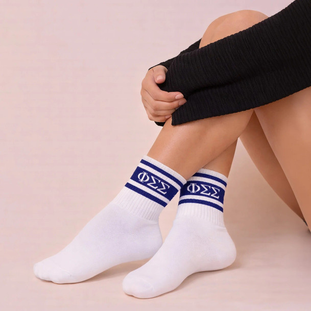 Phi Sigma Sigma Crew Socks