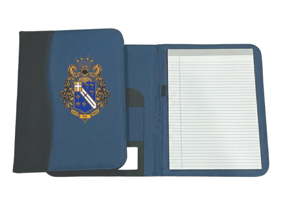 Alpha Phi Omega Blue Padfolio - Closeout