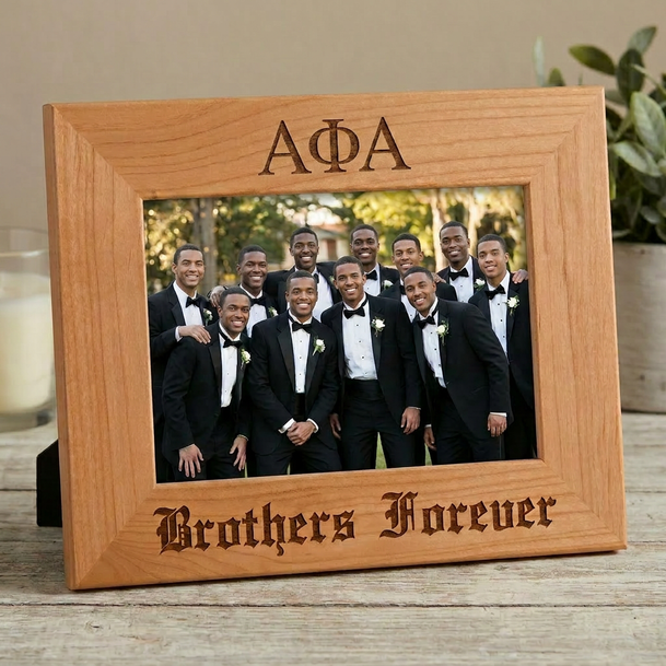 Alpha Phi Alpha Wooden Picture Frame
