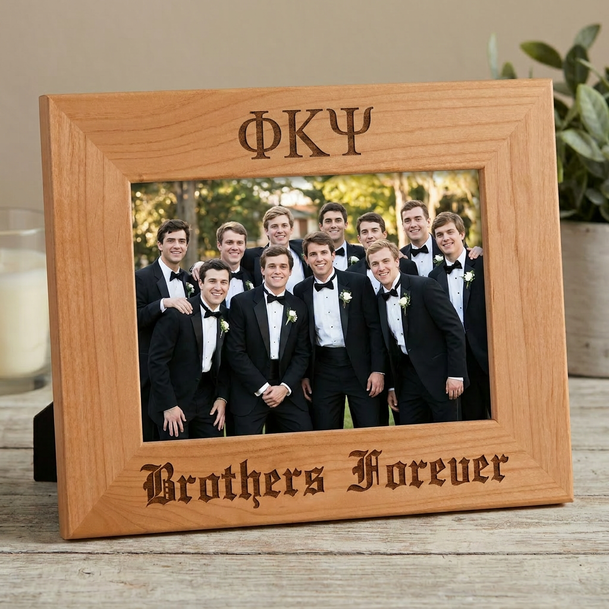 Phi Kappa Psi Wooden Picture Frame