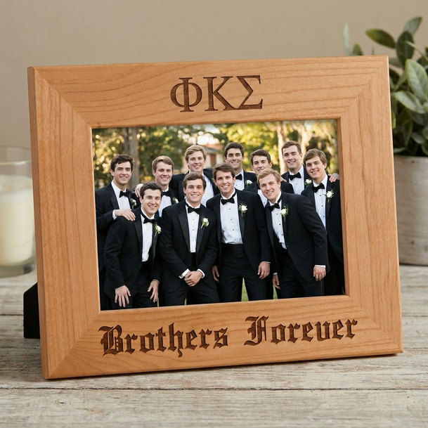 Phi Kappa Sigma Wooden Picture Frame