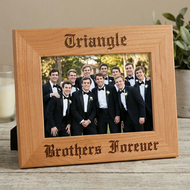 Triangle Wooden Picture Frame