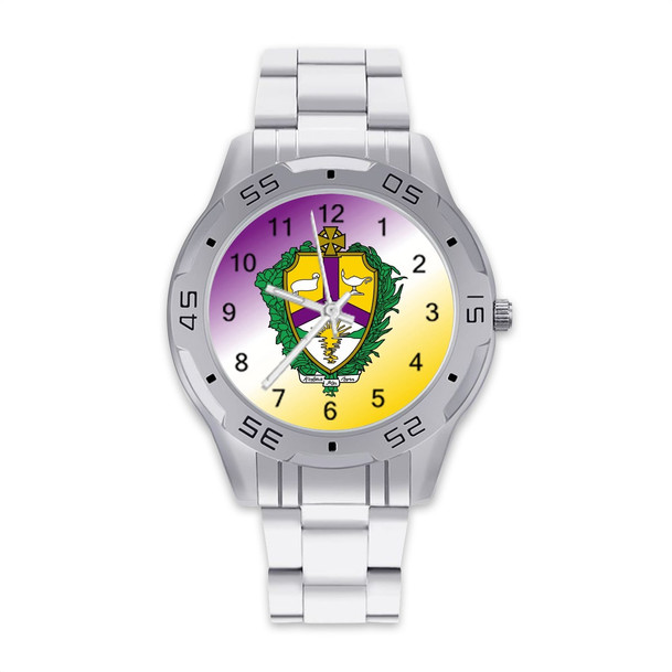 Alpha Kappa Lambda Stainless Steel Watch - Men's
